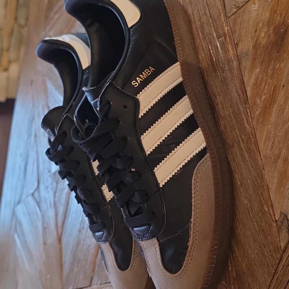 Adidas black Samba! 6.5 US 39.5 UK